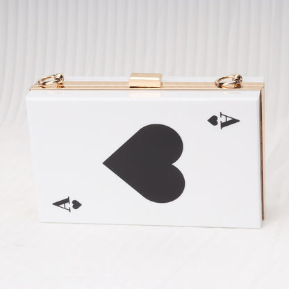 Spade A Versatile Chain Bag, Crossbody Square Bag, Acrylic Box Bag, Evening Purse, Clutch Purse