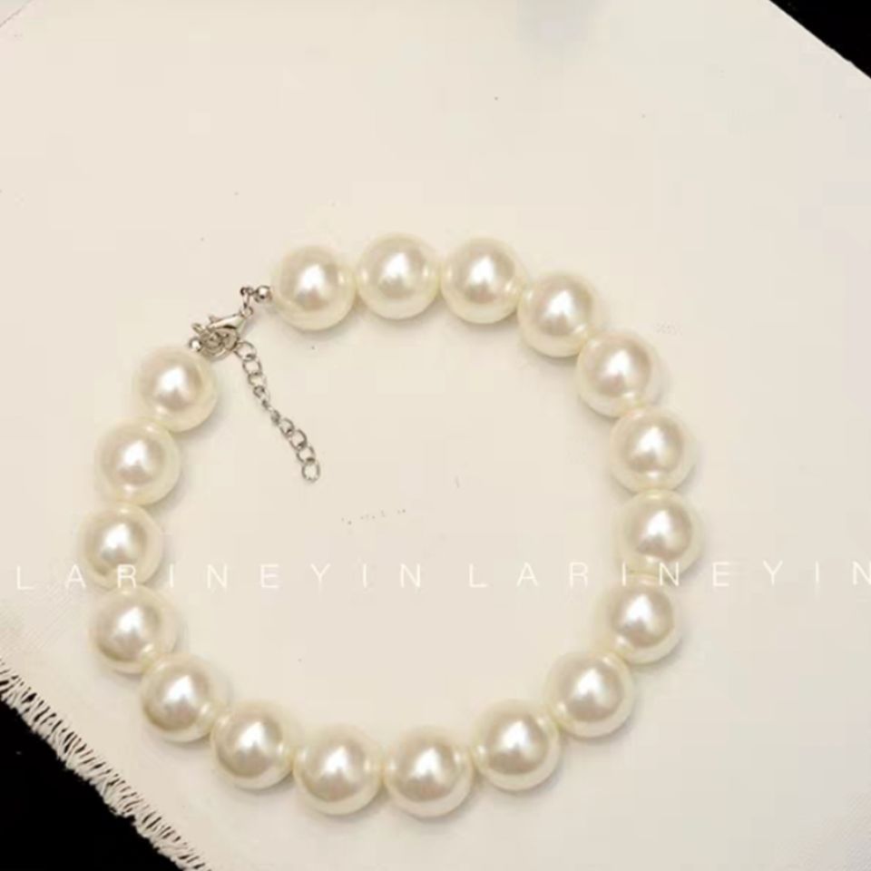 Boho Exaggerate Imitation Pearl Beaded Necklace