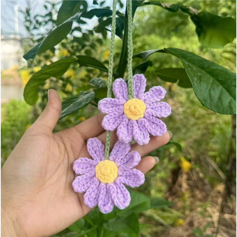 Car plant pendant Car decoration Rearview mirror pendant Creative wool in the car
