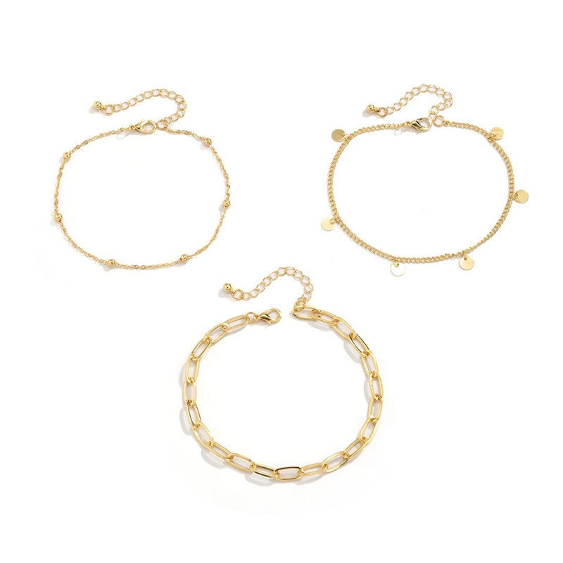 Charm Layered Anklets Bracelet Beach Foot Jewelry