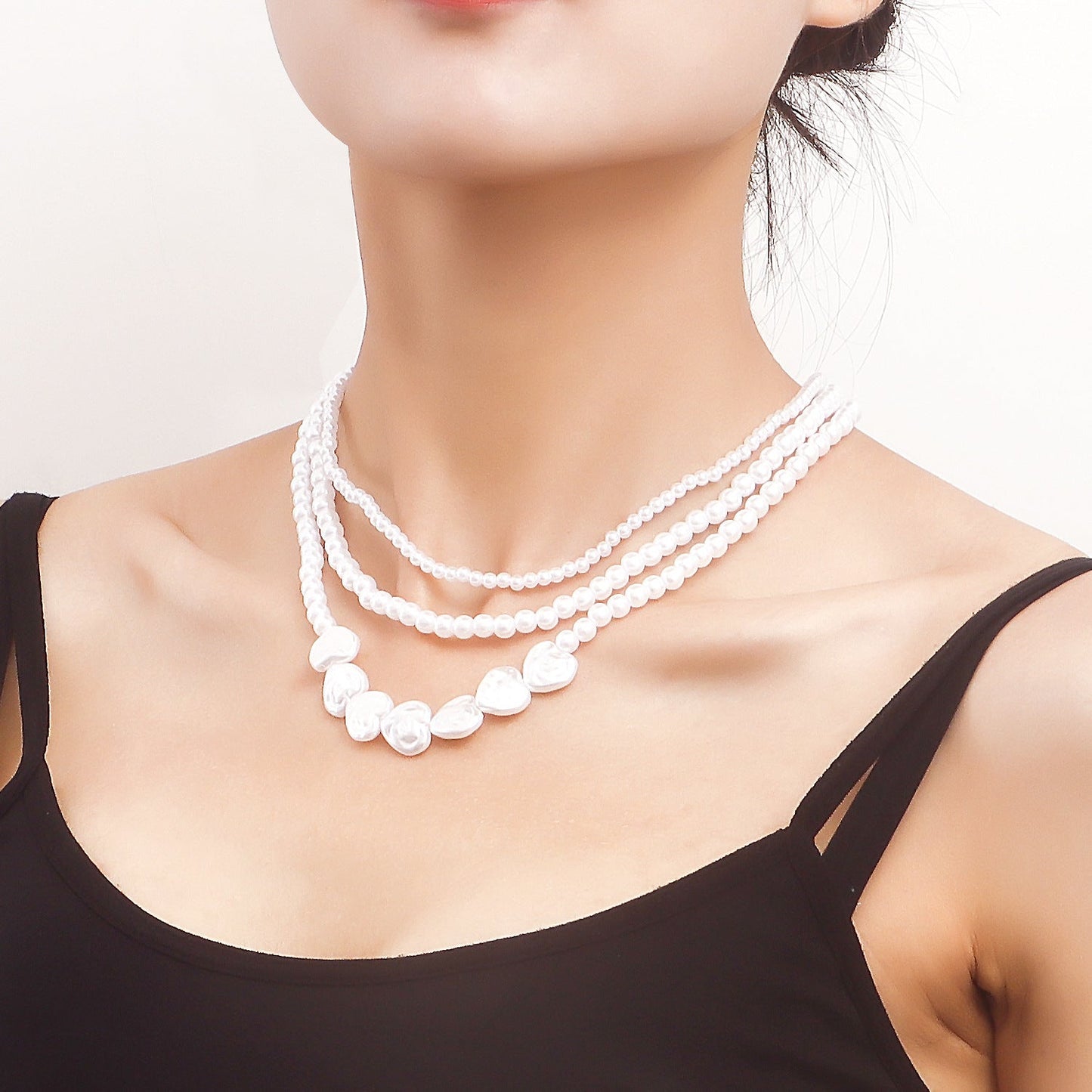 Irregular Imitation Pearls Necklaces