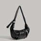 Folded dumpling bag, retro casual versatile hobo bag, design portable hobo bag small, small shoulder bag