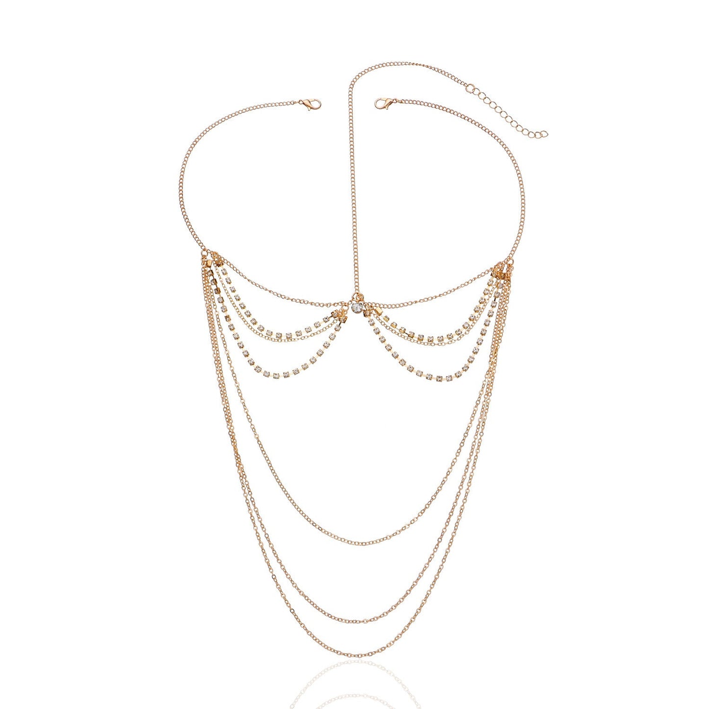 Head Jewelry Chain Rhinestone Headdress