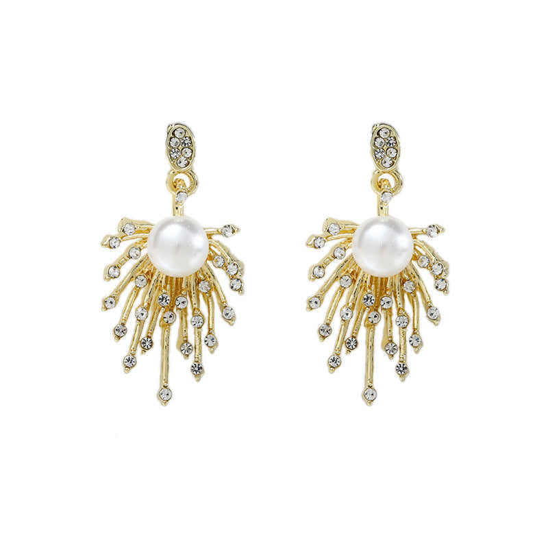 Fashion Firework Pearl Earrings