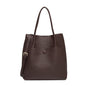 College style tote bag, large capacity tote bag, simple versatile top handle purse, tote shoulder hobo bag