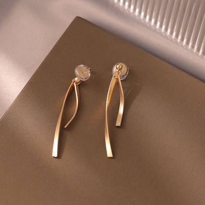 Gold Earrings for Women Hypoallergenic Leverback Drop Dangle Earrings Trendy 14K Gold Plated Twisted Spiral Teardrop Rhombus Heart Dangle Earring for Women Dainty Fashion Jewelry Gifts