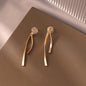 Gold Earrings for Women Hypoallergenic Leverback Drop Dangle Earrings Trendy 14K Gold Plated Twisted Spiral Teardrop Rhombus Heart Dangle Earring for Women Dainty Fashion Jewelry Gifts