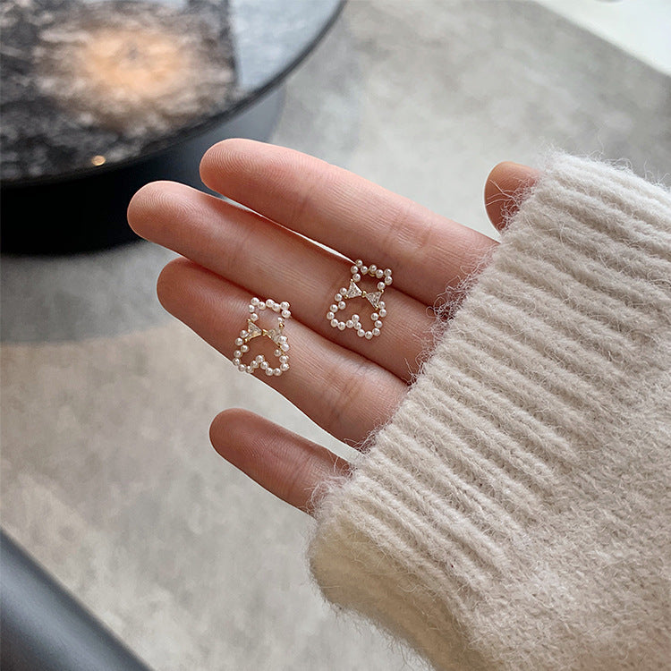 Pearl Bear Earring