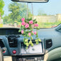 Car plant pendant Car decoration Rearview mirror pendant Creative wool in the car