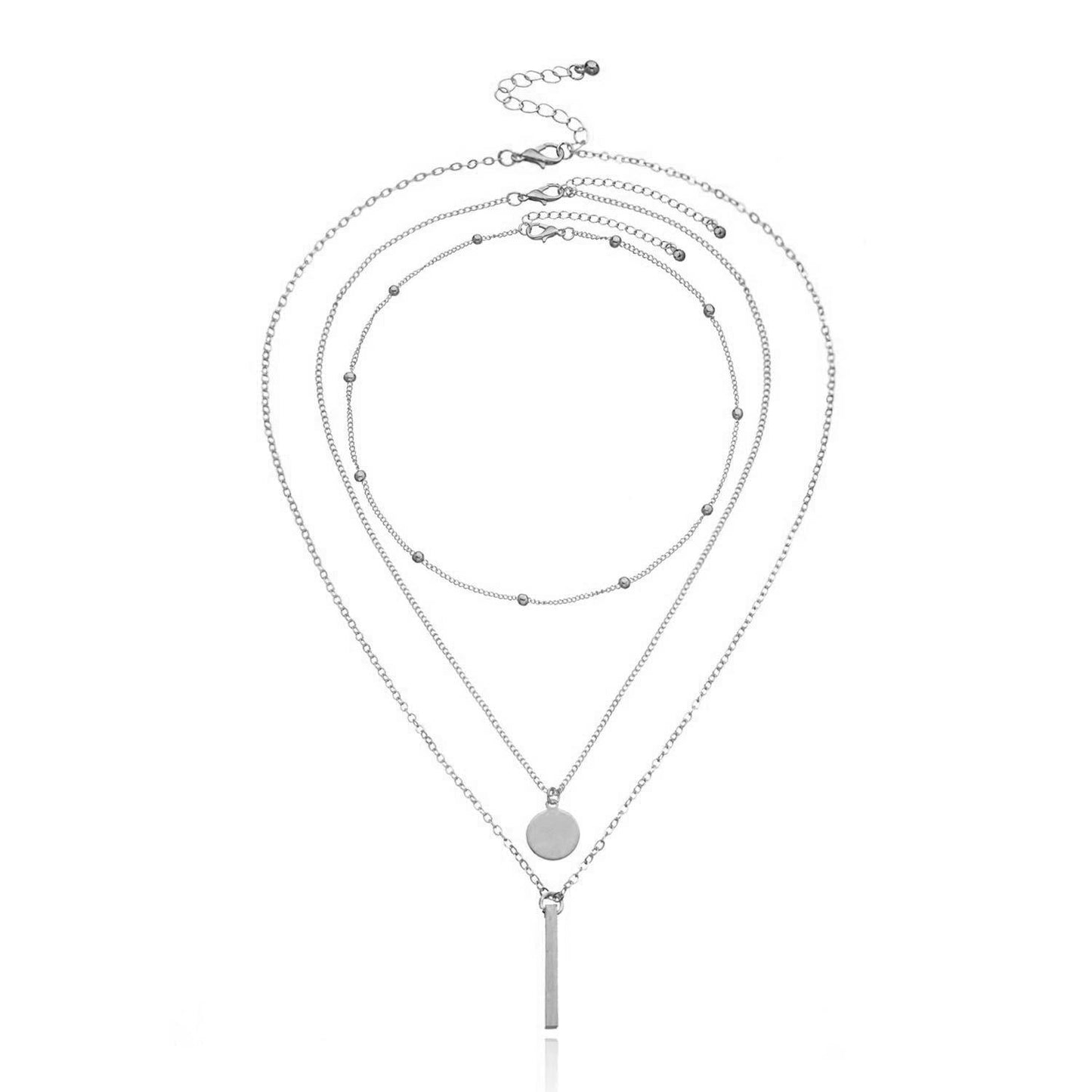 Multilayer Bar Necklace Boho Layered