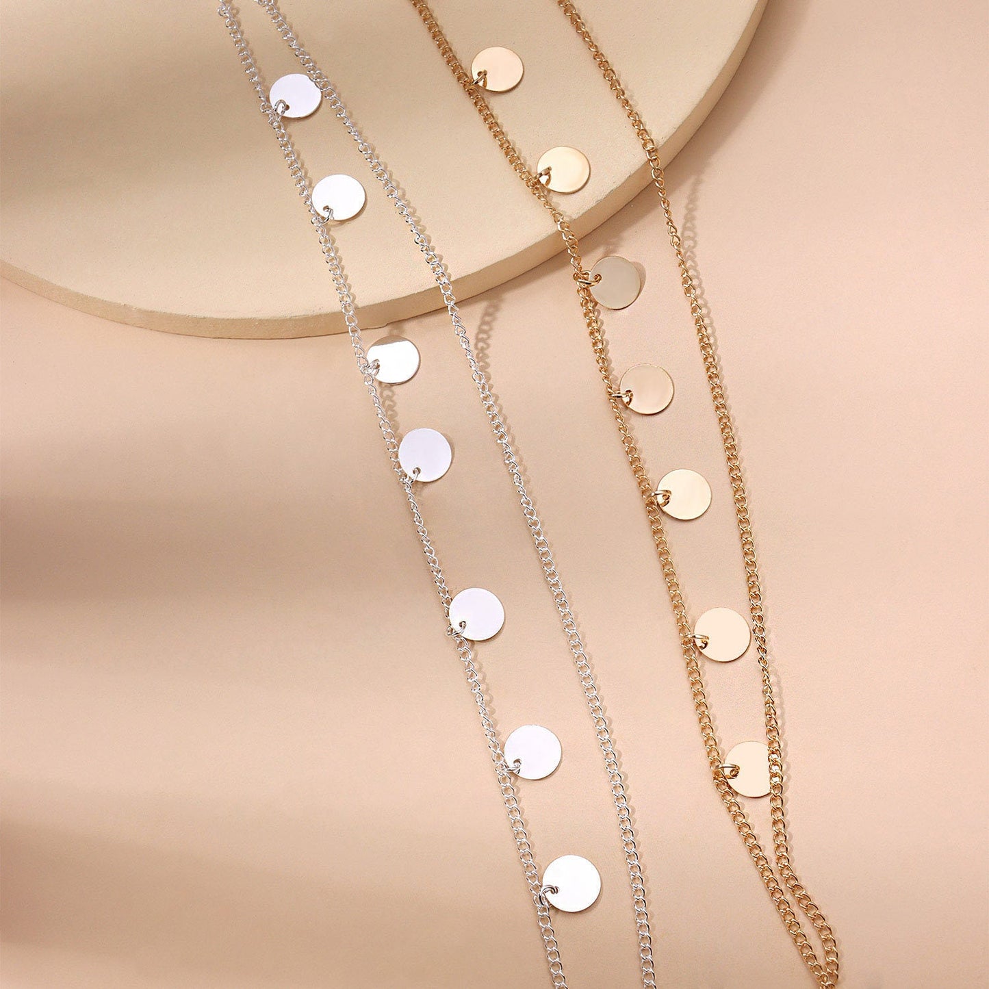 Bohemia Tassel Round Charm Head Chain
