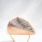 Gold  Dinner Bag Shell Dinner Bag Crossbody Chain Shinny evening Clutch Purse Party