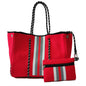 Neoprene Perforated Tote Set – Mother-Child Beach Bag, Water-Resistant Gym & Swim Duffle