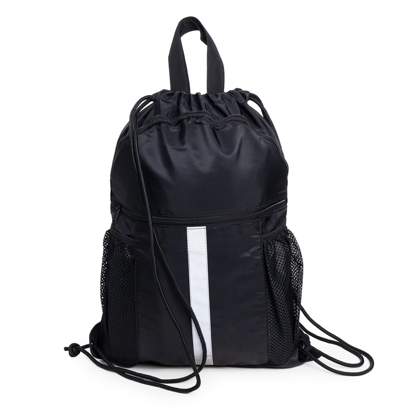 Basketball football drawstring backpack, drawstring backpack with shoe compartment, sports belt pocket sports equipment bag