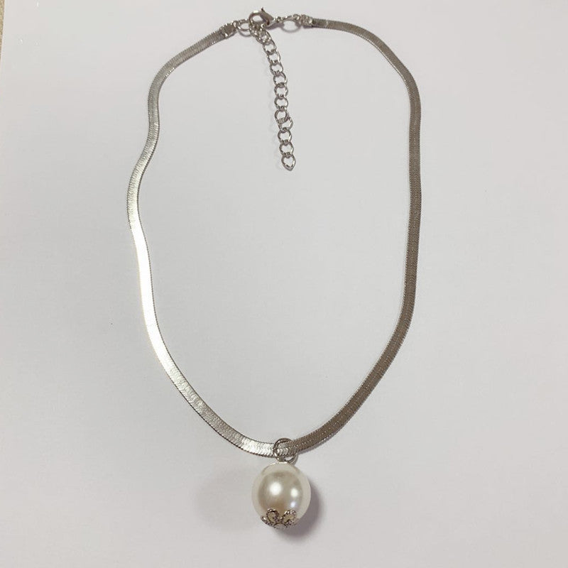 Punk Jewelry Cuban Baroque Pearl Pendant Necklaces