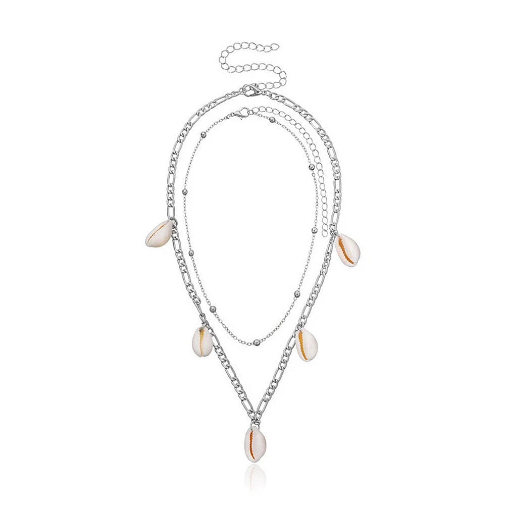 Shell Layer Chain Necklace