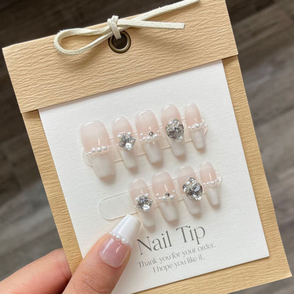 1022- Handmade press on nails fake nails removable