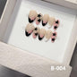 Real shot French star Handcrafted nail piece Press on Nails patch Douyin explosion short almond
