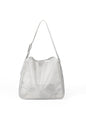 Mesh commuter tote bag, large capacity stylish hobo bag, fashionable versatile shoulder bag