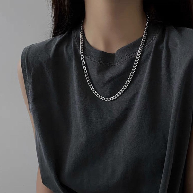 Fashion Jewelry Trendy Round Snake Chain  Necklace