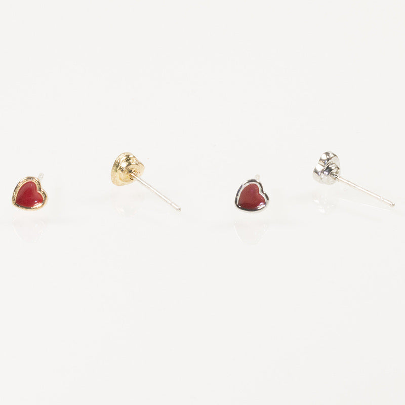 Love zircon stud earrings set