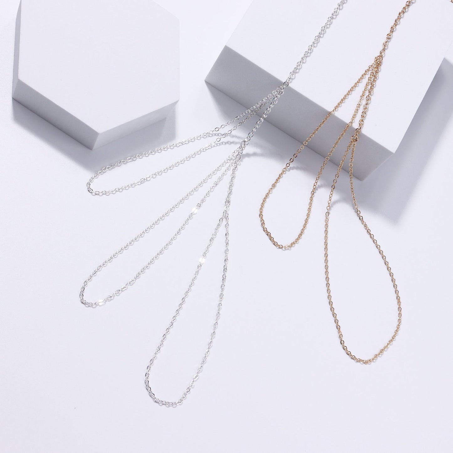 Bohemia Punk Link Chain Ring Connected Bracelets