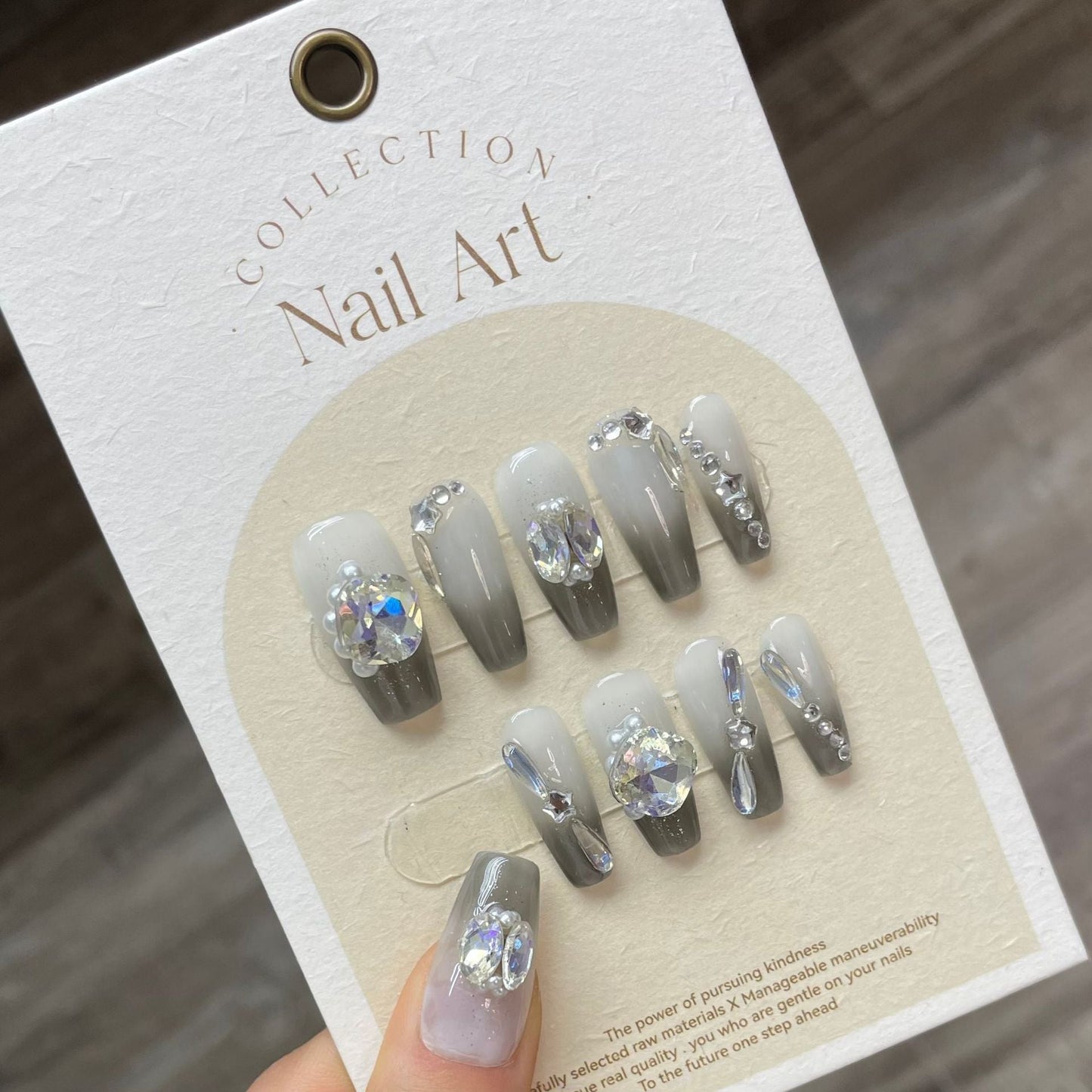 1022- Handmade press on nails fake nails removable