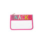 PVC transparent storage bag, embroidered letter cosmetic bag, wash storage towel embroidered file bag 2pcs,