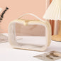 Ladies woven tote cosmetic bags, lightweight makeup bags,Business trip Transparent toiletries bag, Cosmetics storage bag, Transparent Cosmetic Bag,