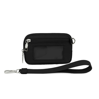 Transparent PVC Card Bag – Portable Wrist Bag for Bank Card & Change Storage