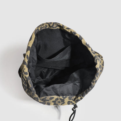 Girls Backpack - Stylish Female Leopard Print Backpack, Perfect Schoolbag for Ladies, Travel-Light Large Capacity Backpack Purse