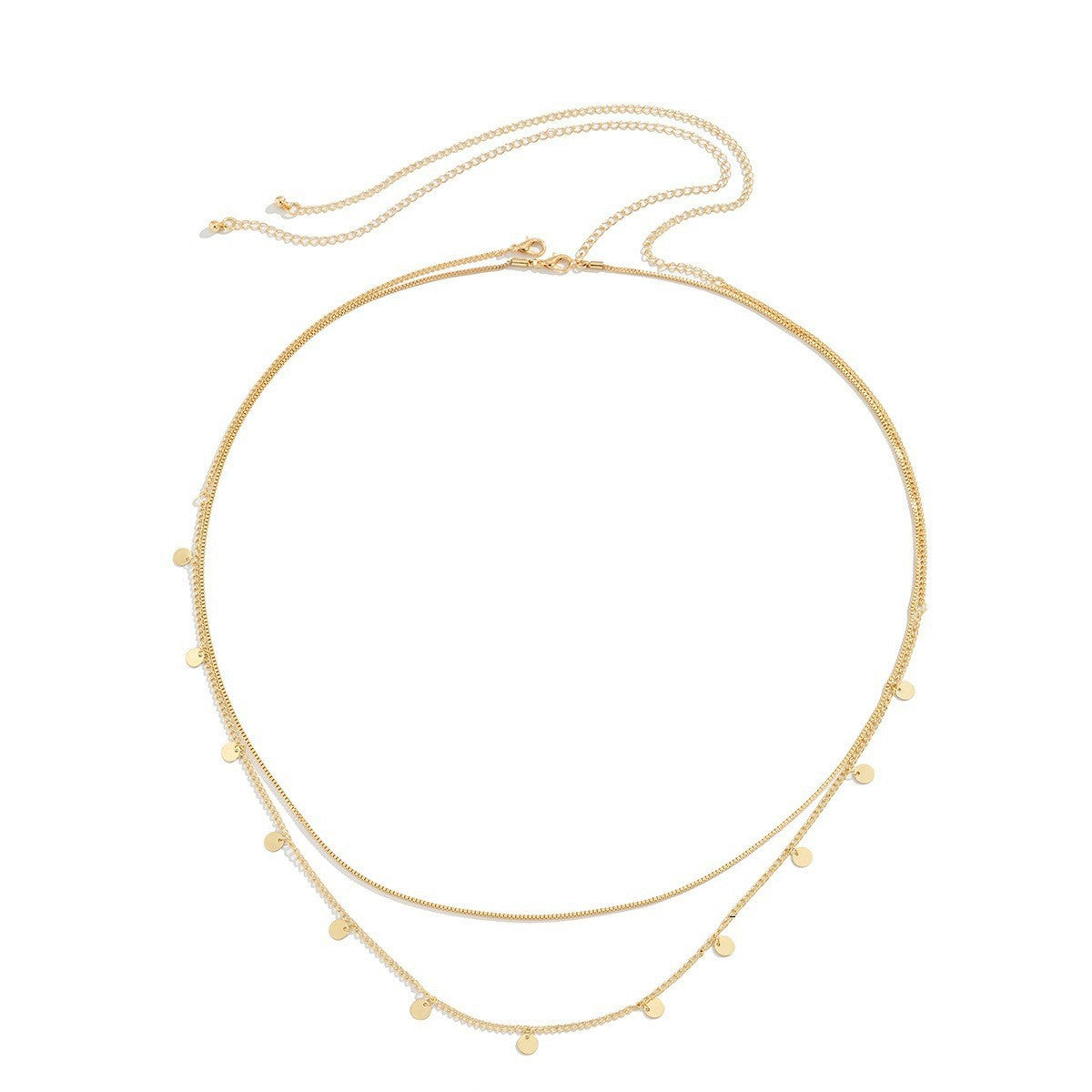 Multi-layer Waist Chain Ladies Geometric Sequins Sexy Waist Chain