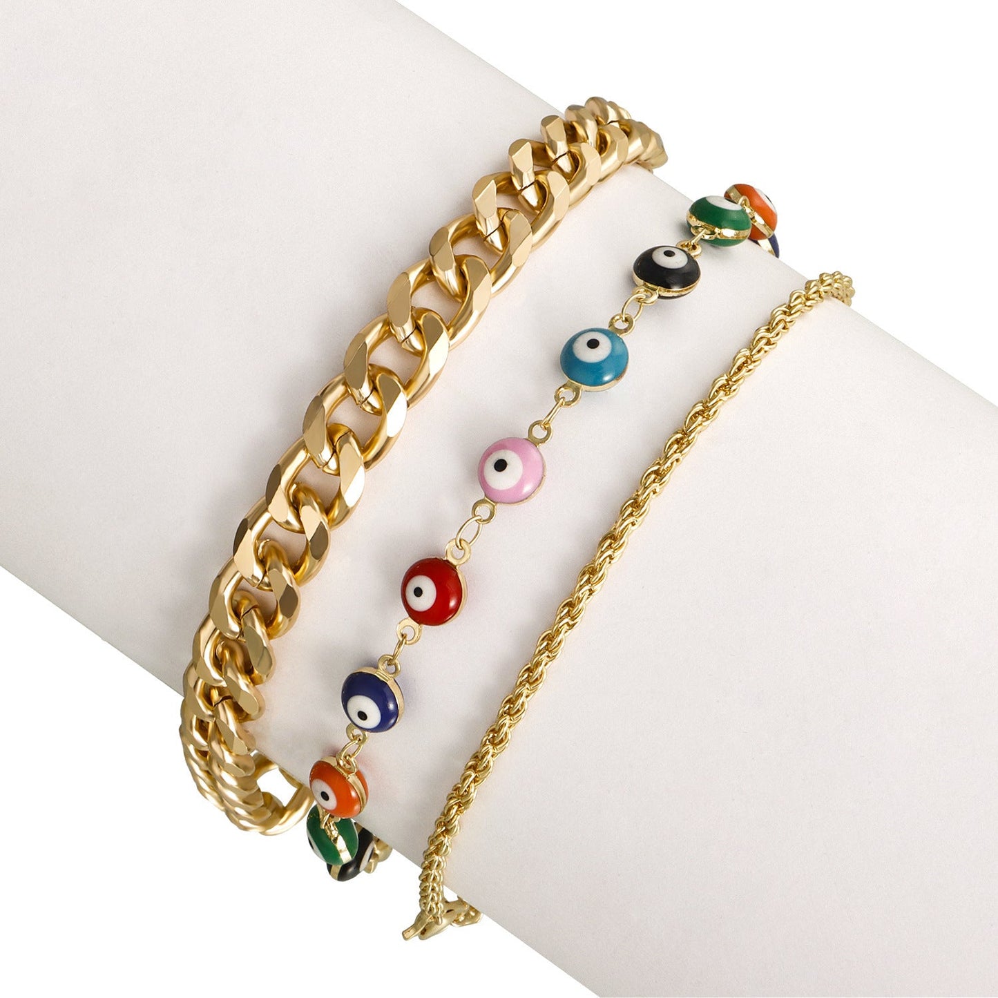Evil Eye Beaded Foot Bracelets