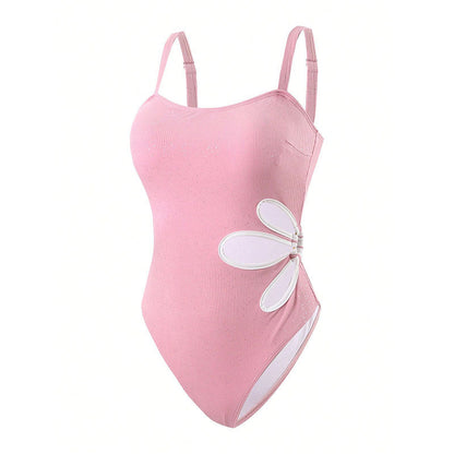 Swimsuit Women's senior sense backless black one-piece racing swimming pool training beach swimsuit