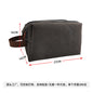 Large Capacity Men's Canvas Wash Bag – Durable Razor Storage & Cosmetic Bag with Ample Space for Travel Essentials
