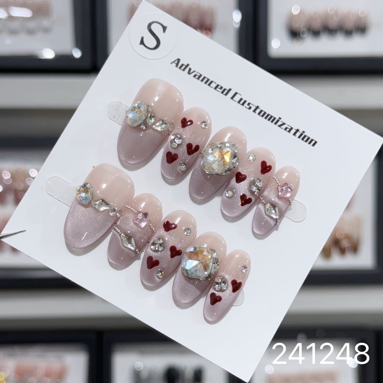 1031- Handmade press on nails fake nails removable
