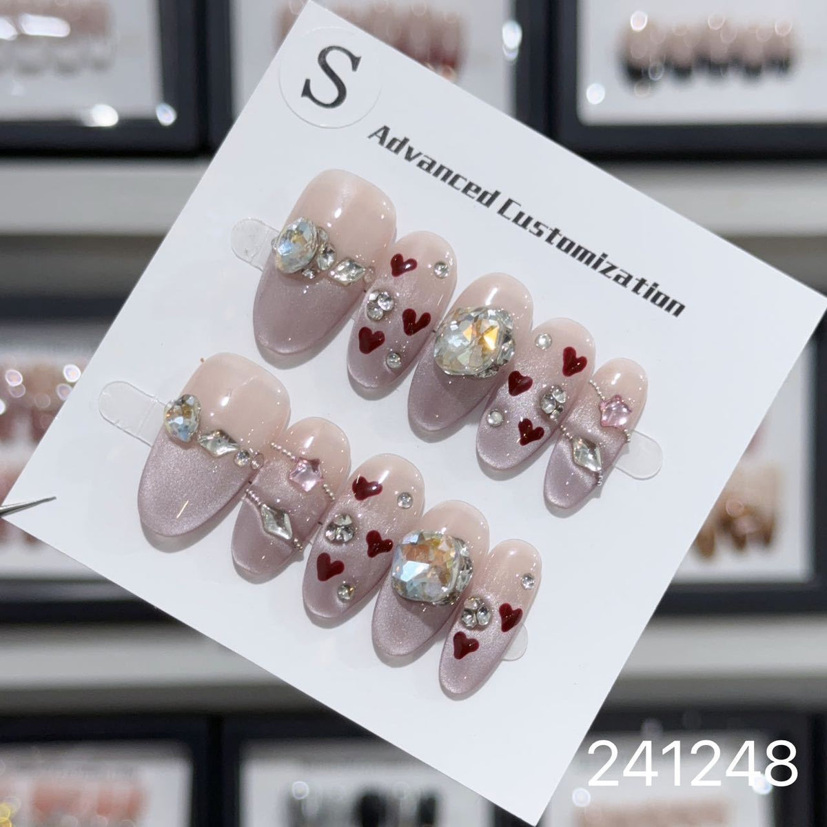 1029- Handmade press on nails fake nails removable