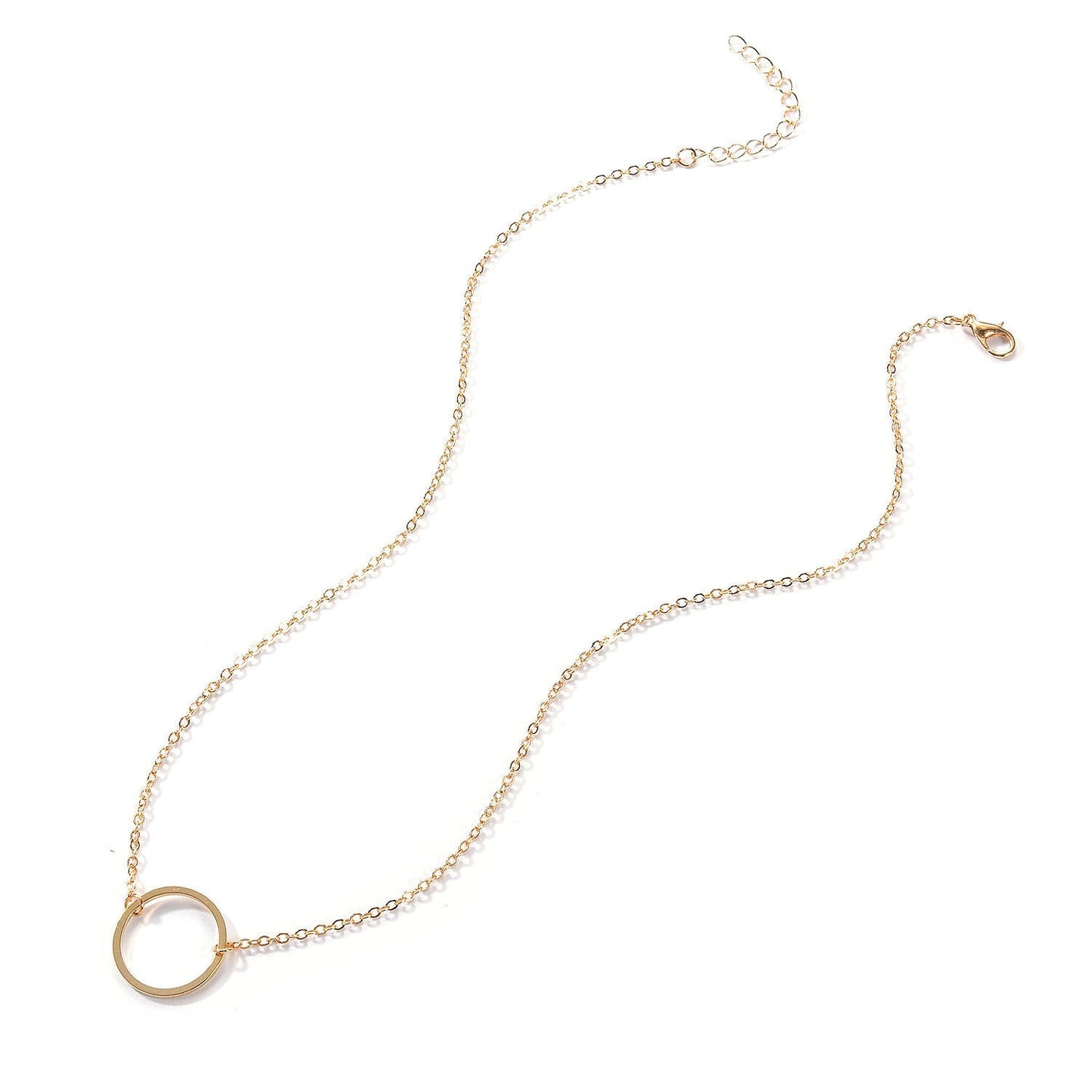 Circle Pendant Women Necklace
