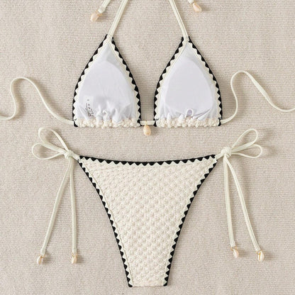 Style Printed Two Piece Lingerie Floral Swimsuit Sexy Split Bikini Set