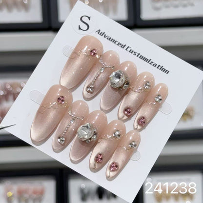1028- Handmade press on nails fake nails removable