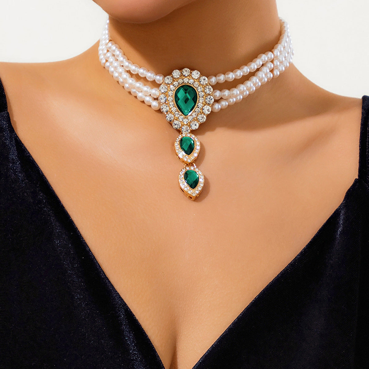 Pearl Necklace and Bracelet Set Pearl Jewelry for Bride Jewelry