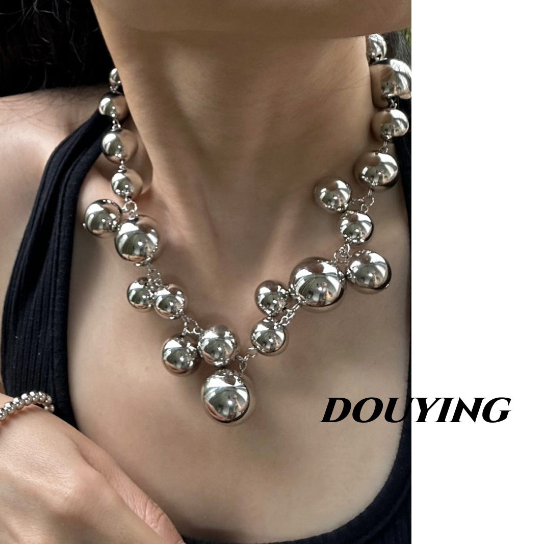 Chunky Bead Choker Necklace