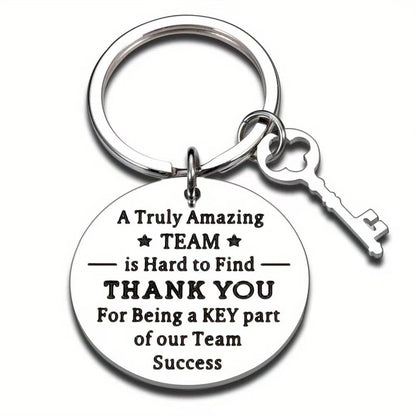 Stainless Steel Keychain Thanksgiving Inspirational Gifts for Family, Friends and Colleagues