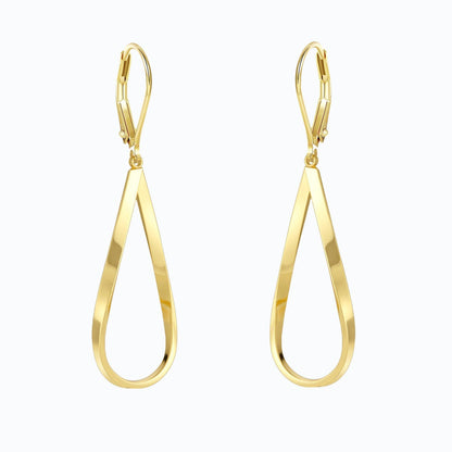 Brass real gold electroplating niche light luxury karst pleated earrings women's earrings