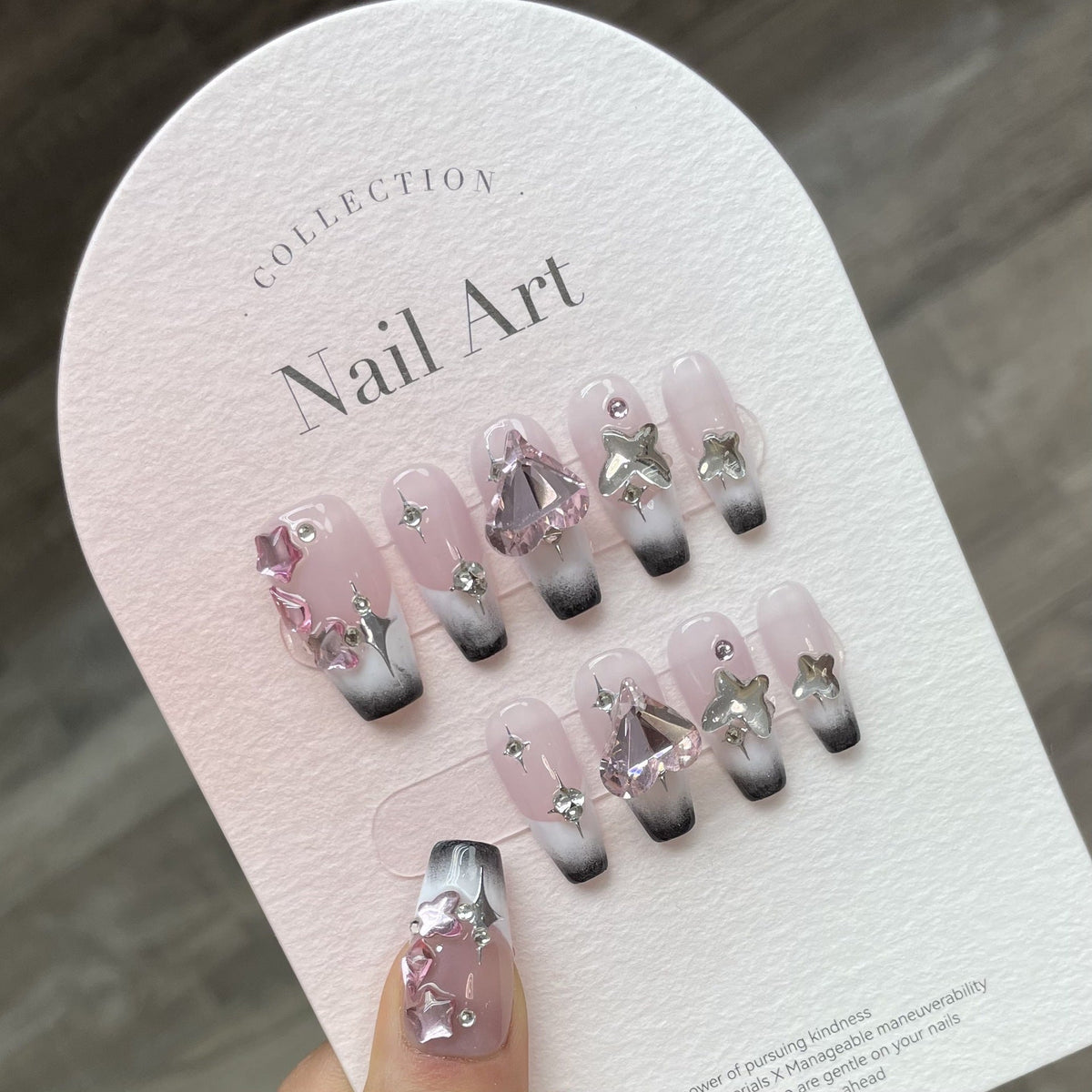 0938- Handmade press on nails fake nails removable