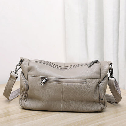 Elegant Genuine Leather Shoulder Bag – Stylish Crossbody & Underarm Mommy Bag hobo