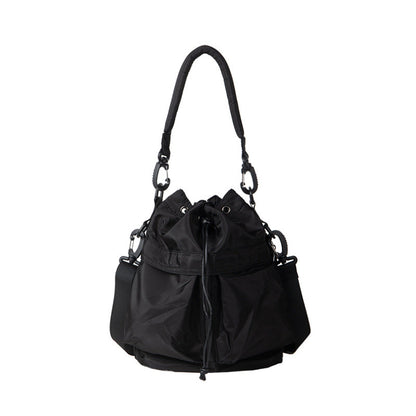 Oxford cloth pleated shoulder bag, bag women's leisure commuter hobo bag, large capacity Crossbody bag, bucket bag