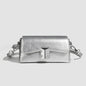 Small shoulder bag for women, retro small square bag for women, versatile shoulder bag, metallic Crossbody bag, simple commuter bag cross body