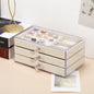 Multi-layer anti-oxidation jewelry box, earrings necklace bracelet jewelry storage box large capacity