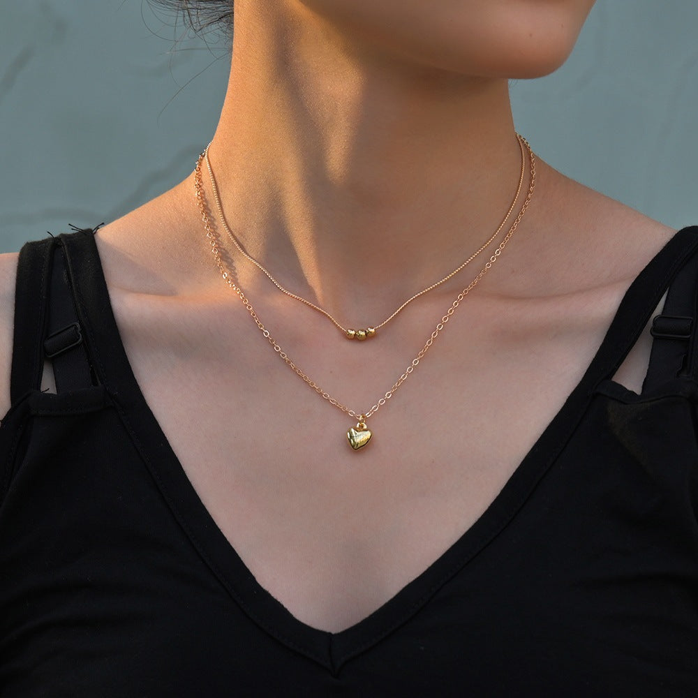 Heart Double Layer Necklace